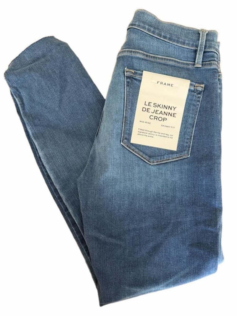FRAME Le Skinny de Jeanne Crop Jeans Decades Blue Size 31